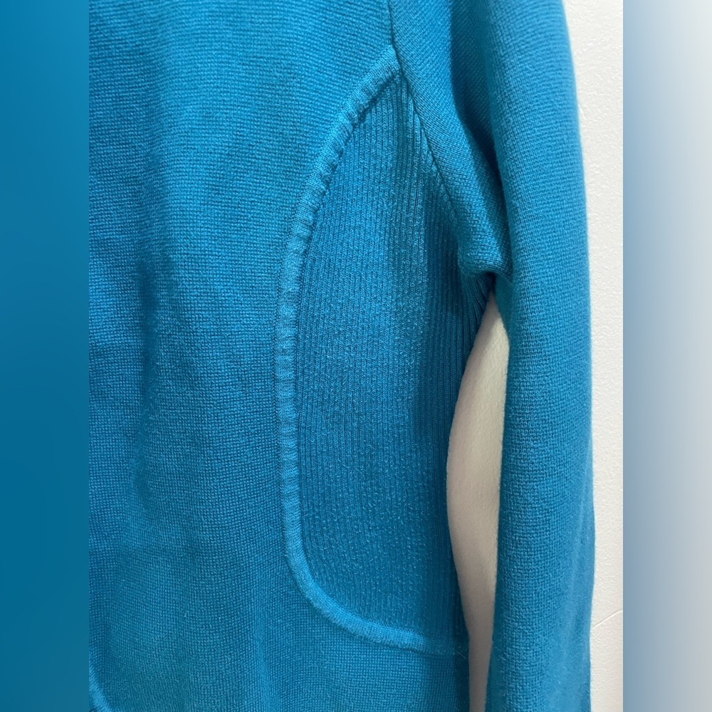 Talbots Teal Button-Up Sweater - Picture 5 of 10